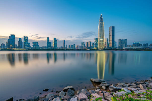 istock Shenzhen city downtown district 1076421908