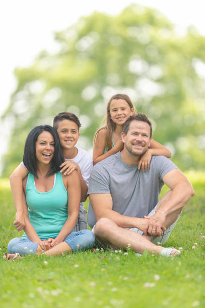 istock Family photo in spring 1076422204
