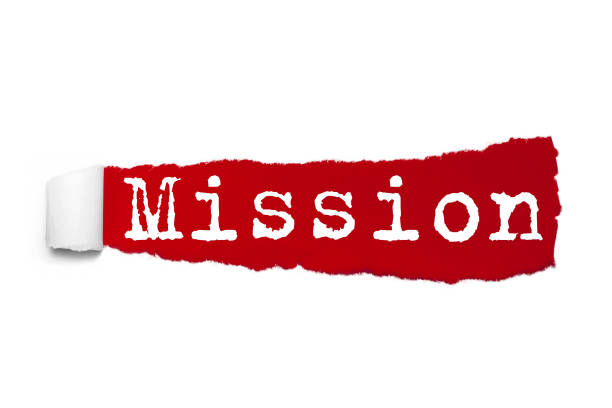 istock Torn paper with word Mission 1076424650