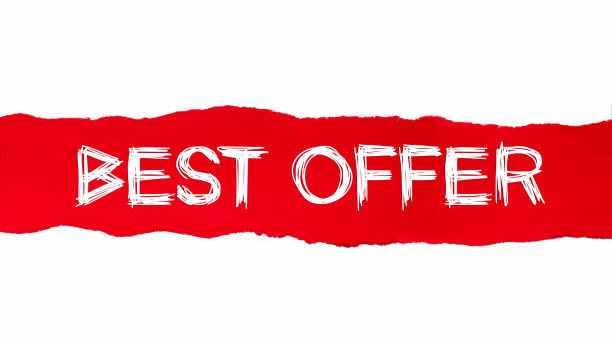 istock Torn paper with word best offer 1076424676