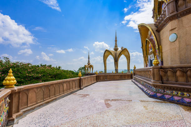 istock Big Main Pagoda in Wat Phra That Pha Son Kaew temple at Phetchabun Thailand 1076440146