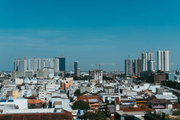 Medan skyline city during sunny day