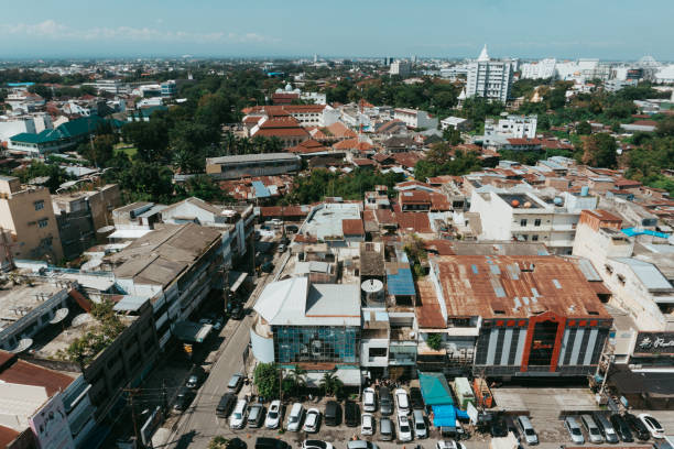 istock Medan skyline city during sunny day 1076462648