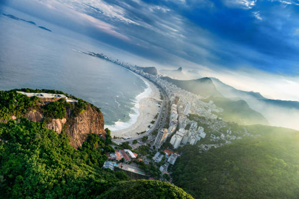 istock High Angle View Of Sea Against Cloudy Sky 1076465332