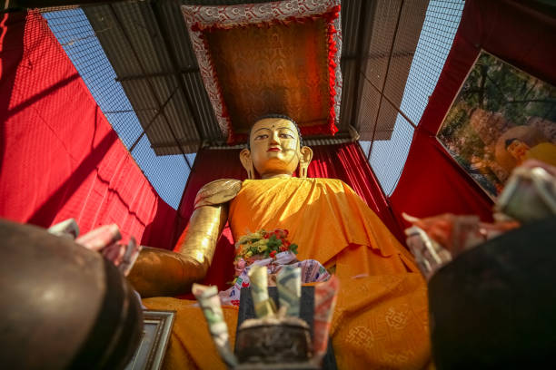 statue de bouddha - religion spirituality serene people tranquil scene photos et images de collection