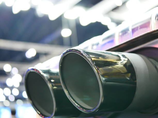 istock Exhaust pipe of a car 1076485998