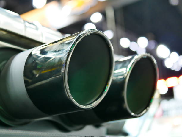 istock Exhaust pipe of a car 1076486036