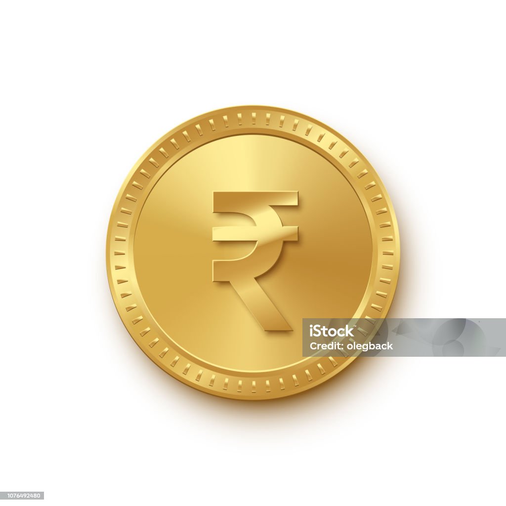 Golden isolated rupee coin on the white background. Vector finance design element. Golden isolated rupee coin on the white background. Vector finance design element Coin stock vector Golden isolated rupee coin on the white background. Vector finance design element. Golden isolated rupee coin on the white background. Vector finance design element Coin stock vector