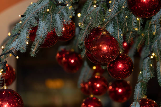 istock street christmas tree decorations and lights 1076508614