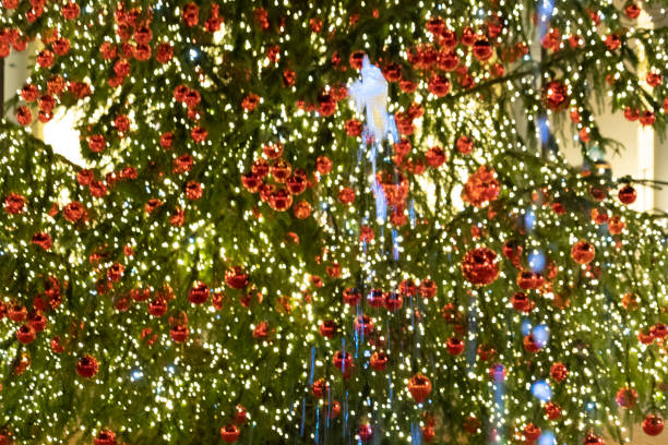 istock street christmas tree decorations and lights 1076508782