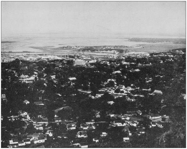 istock Antique historical photographs from the US Navy and Army: Honolulu, Hawaii 1076508802