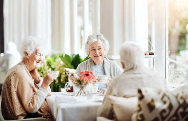 istock Nothing warms the soul like good friends and tea 1076508940