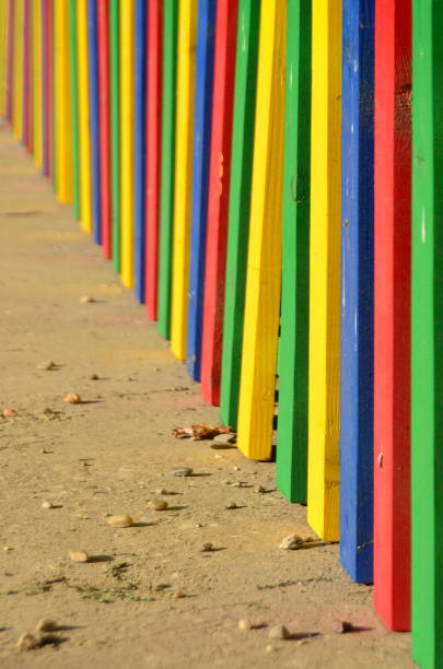 istock Colorful wooden fence 1076509494