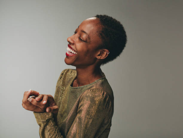 istock Cheerful model posing for a photo shoot 1076515696