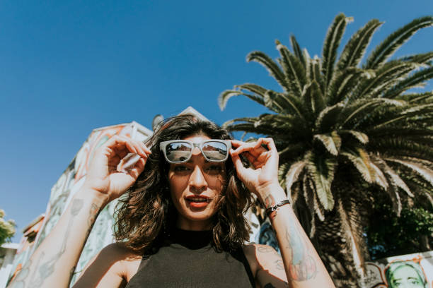 istock Beautiful model posing at Venice Beach 1076524114