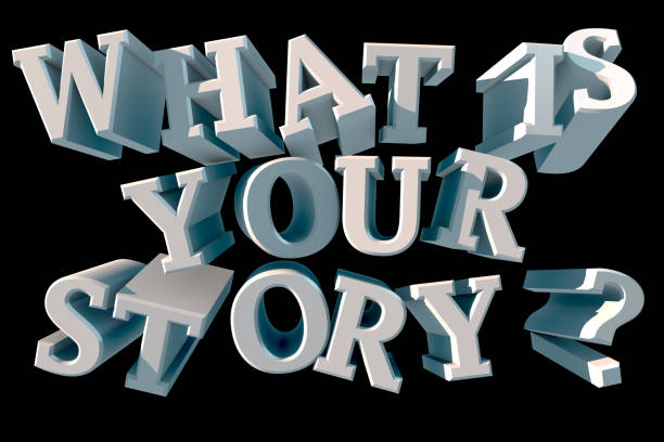 qual è la tua storia? - identity question mark who individuality foto e immagini stock