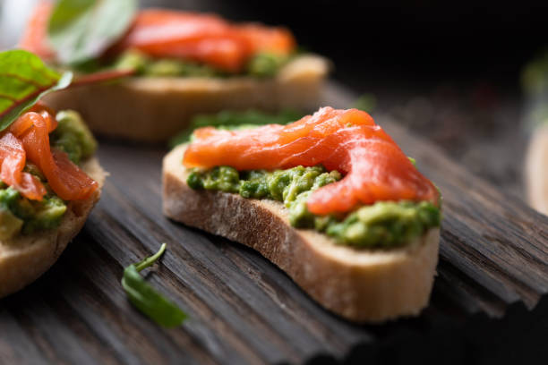 istock Toast with avocado and smoked salmon 1076536630
