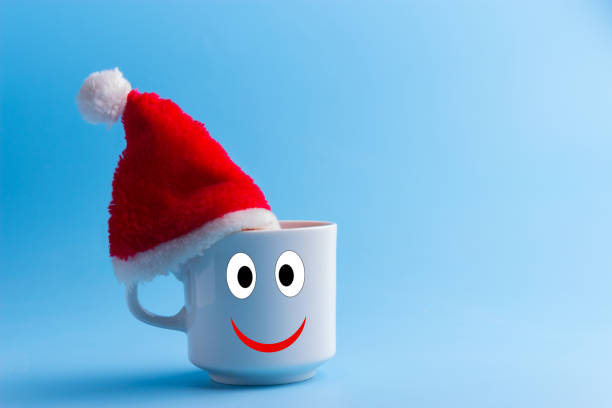 santa hat on a cup