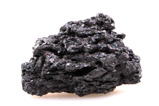istock synthetic corundum mineral (look like meteor) 1076560132