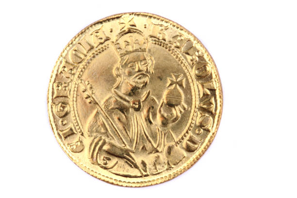 istock historical czech coin (gold) isolated 1076560178