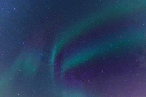 istock Northern Lights background image with only sky and Aurora 1076578032