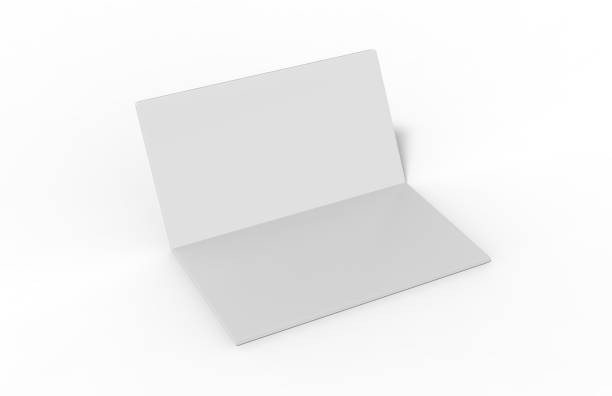 istock New invitation and greeting card mockup on isolated white background, 3d illustration 1076579294