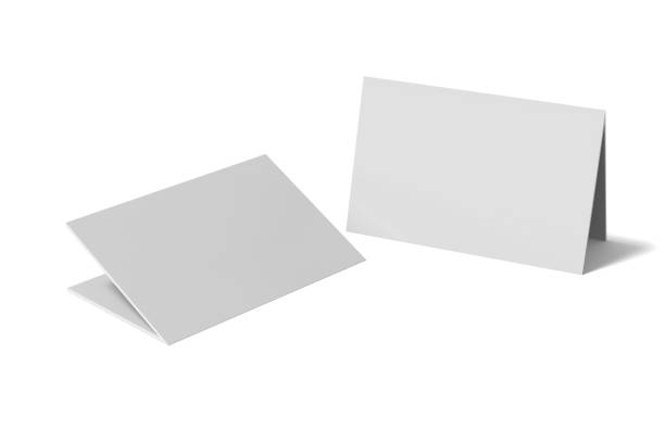 istock New invitation and greeting card mockup on isolated white background, 3d illustration 1076579472