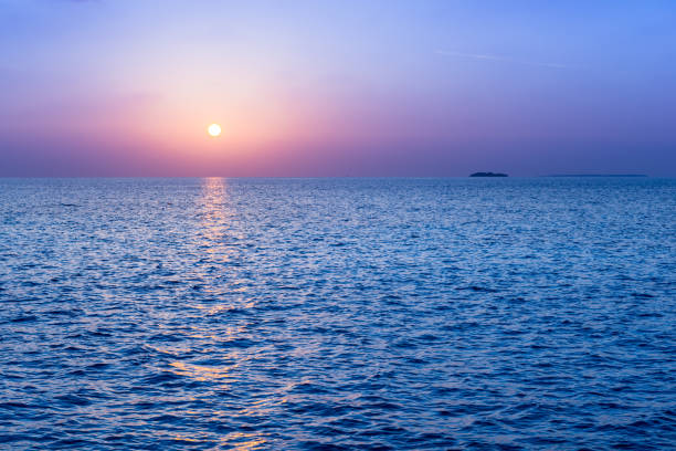 istock Gentle impressive ocean at sunset. Maldives. Tropical island. 1076582090