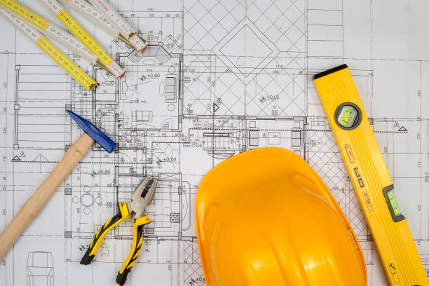 istock Yellow safety helmet isolated on white background 1076593638