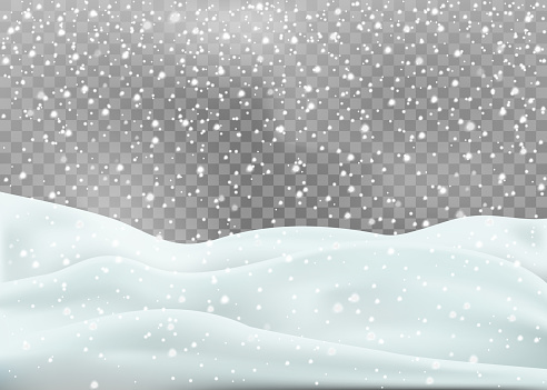 istock Snowy landscape isolated on white background. Vector illustration. 1076593732