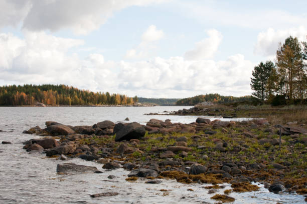 istock stony northern sea shore landscape 1076594232