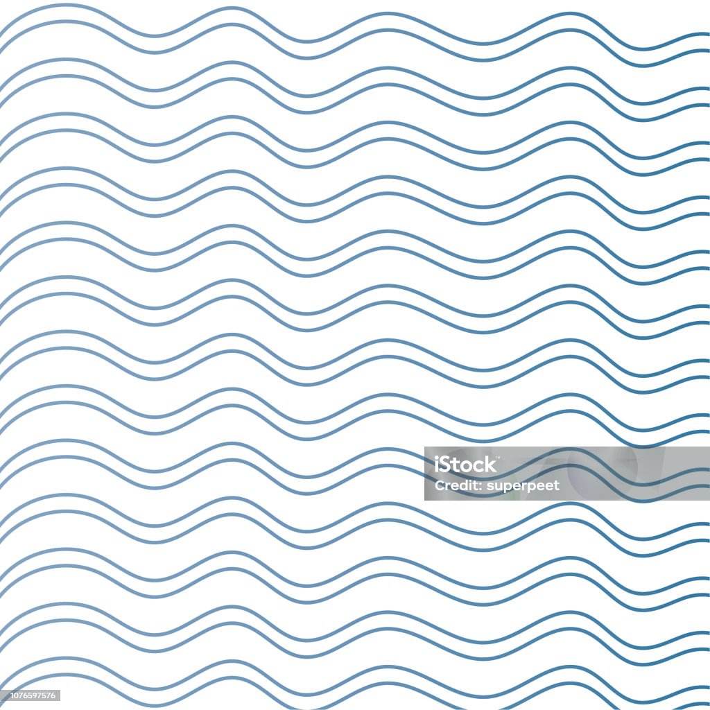 Repeating Water Line Pattern Water Seamless Wave Line Pattern Background Stock Illustration ...