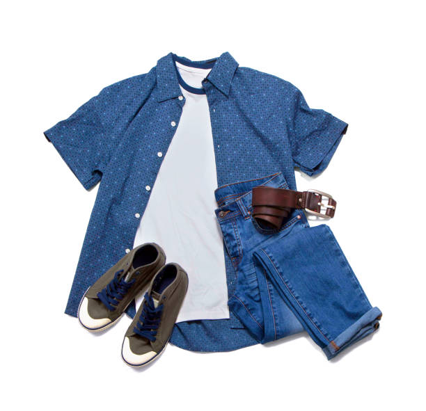 istock Men's casual clothes and accessories 1076599986