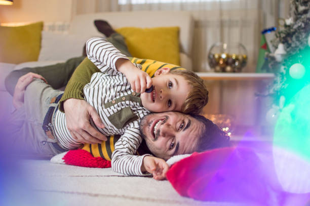 istock Christmas games with my father 1076602538