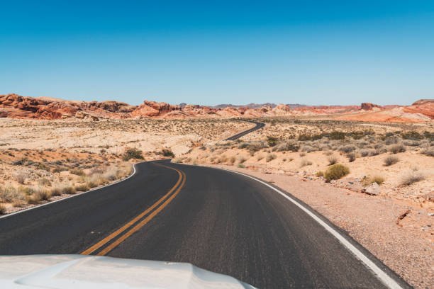 istock Road through Valley of fire 1076606680