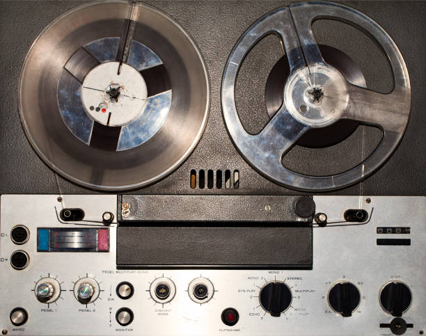 istock Vintage Analog Retro Tape Recorder 1076607038