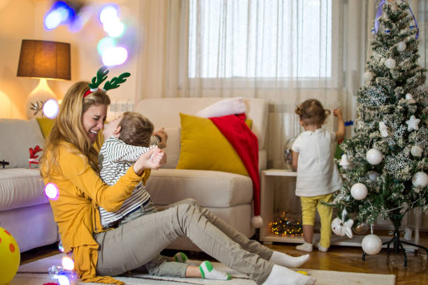 istock Christmas games with my mother 1076610048