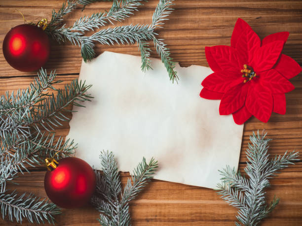 istock Christmas composition with space for the writing center 1076613264