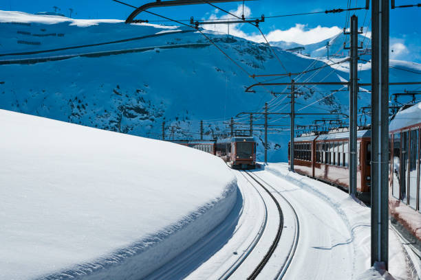 istock Train at Gornergrat cog railway, Switzerland 1076613984
