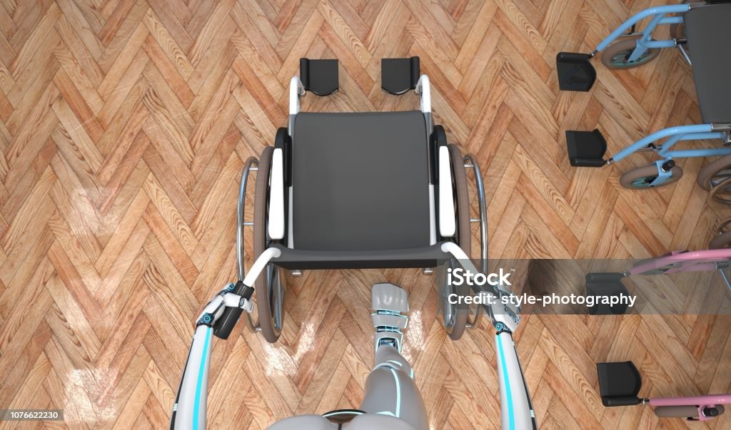 Roboter-Rollstuhl - Lizenzfrei Ausrüstung und Geräte Stock-Foto