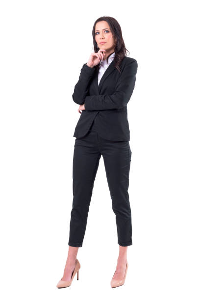 istock Thoughtful successful business woman looking up having idea 1076626800