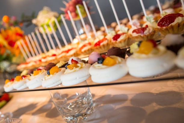 istock Delicious cakes on candy bar 1076627786