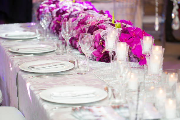 istock Beautiful wedding settings for special events 1076631388