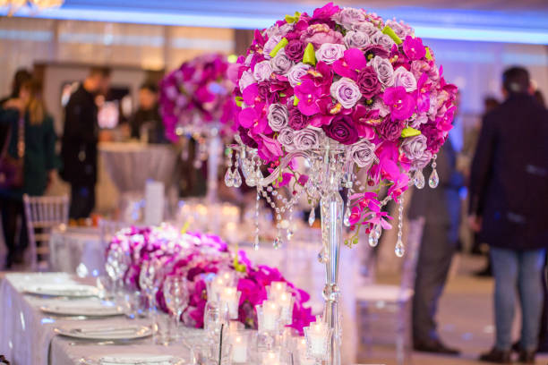 istock Beautiful wedding settings for special events 1076631396