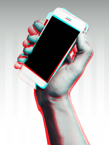 istock Digital Composite Image Of Hand Holding Smart Phone Against White Background 1076640686