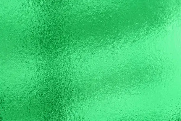 Photo of Shiny green leaf gold foil texture background