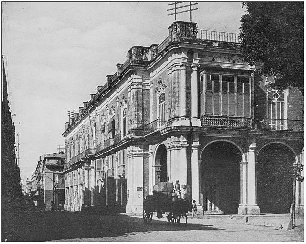 istock Antique historical photographs from the US Navy and Army: Palace, Cuba 1076647366
