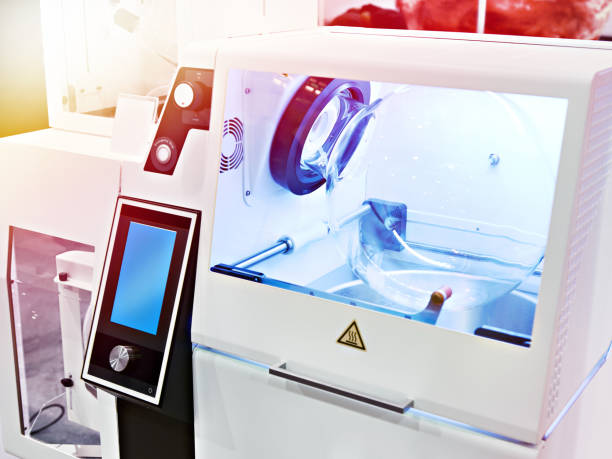 istock Laboratory semi industrial rotary evaporator 1076650742