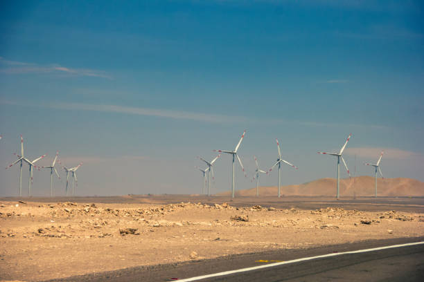 istock Windmills in the Atacama Desert, Chile. 1076655038