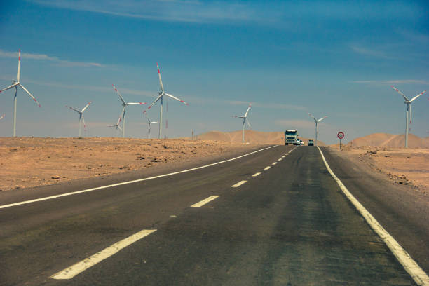 istock Windmills in the Atacama Desert, Chile. 1076655042